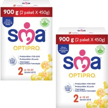 SMA Optipro 2 Probiyotik Devam Sütü 900 gr 2 Adet