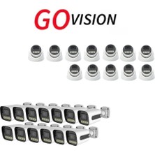Go Vision 25 Adet Ip Güvenlik Kamerası - 5mp Dış Mekan Kamera, 3.6mm Lens, Poe, Warm LED Gece Görüşlü