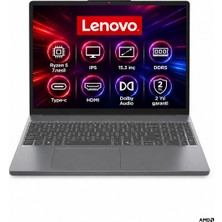 Lenovo Ideapad Slim 3 Amd Ryzen 5 7535HS 8gb 2tb SSD Freedos 15.3" Taşınabilir Bilgisayar SM83K7009ETR