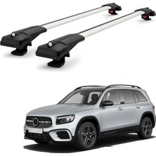Cross Oto Aksesuarları Mercedes GLB X247 2020-2025 için Ara Atkı Tavan Barı , Araca Özel , Kilitlenebilir Araç Üstü Taşıma Barı (2 Adet)