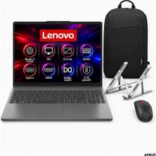 Lenovo Ideapad Slim 3 Amd Ryzen 5 7535HS 40GB 512GB SSD Freedos 15.3" Taşınabilir Bilgisayar + Çanta Mouse Stand