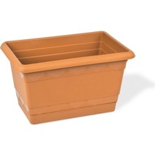 Empressco 2'li Karasu Toprak Balkon Saksı 30 Cm, Şık ve Dayanıklı Ürün