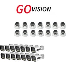 Go Vision 28 Adet Ip Güvenlik Kamerası - 5mp Dış Mekan Kamera, 3.6mm Lens, Poe, Warm LED Gece Görüşlü