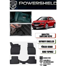 POWERSHIELD Skoda Kamiq 2019 ve Sonrası Için Araca Özel Premium 5D Havuzlu Oto Paspas Takımı