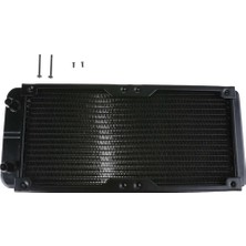 UniChrome Alüminyum Cpu Su Soğutma Radyatörü 240MM Siyah Renkli Yüksek Performanslı Aydınlatma Özellikli