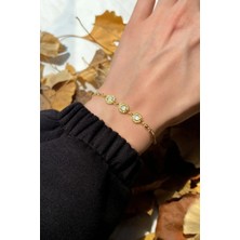 Spossy Silver Jewelry Sedef Taşlı Zarif Tasarım Bileklik