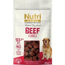 Nutri Canin Tahılsız Biftekli Küp Köpek Ödül Maması 80 gr