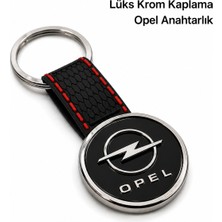 SAVEK Premium Opel Anahtarlık Metal Gövde Parlak Metalik Krom Kaplama Araba Aksesuar