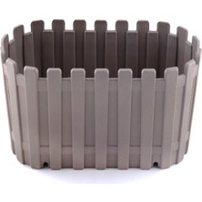 Empressco Akasya Balkon Saksı 60 Cm, Poliwork Poliwork Akasya, Şık ve Dayanıklı