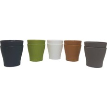 Empressco 30 cm Poliwork Gardenya Saksı, 13 Litre Kiremit Renkli, Şık ve Dayanıklı