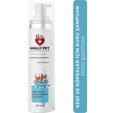 Mally Pet Professionel Pet Care Kedi ve Köpekler Için Kuru Şampuan 200 ml
