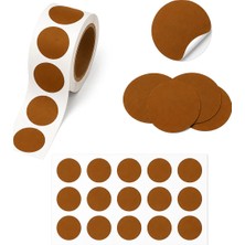 Repro Design Renkli 2 cm Kraft Yapışkanlı Nokta Etiket 25 Adet