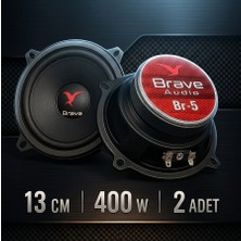 Brave 13CM Midrange 400W 60RMS Amfi Tipi Oto Hoparlör Takımı - 2 adet