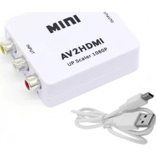 Marsilyan Ally Av To Hdmı Mini Switch Rca Composit Audio Video Hdmı Görüntü Çevirici Full Hd ve 720P Dönüştürü