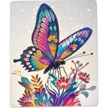 İğne İzi Hı Stone 5d Elmas Taş Işleme Kiti Tablo 21X25 cm Renkli Kelebek Desenli