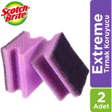 Scotch Brite Extreme Kırılmaya Karşı Dayanıklı Bulaşık Süngeri Tırnak Koruyucu 2 Adet