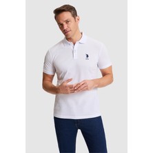 U.S. Polo Assn. Erkek Beyaz Basic Tişört 50326920-VR013