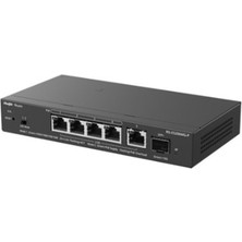Ruijie-Reyee RG-ES206MG-P 6 Port 10-100-1000MBPS Multi-Gigabit Yönetilebilir Switch 4port POE+70W