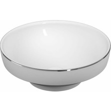 Vitra Water Jewels Çanak Lavabo Platin Çizgili 40CM
