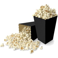 Borapack Popcorn Kutusu Siyah 8 Adet