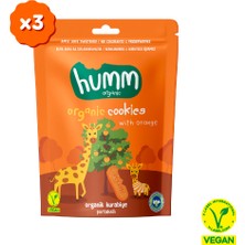 Humm Organic Vegan Portakallı Kurabiye Organik İçeriklerle Besleyici Atıştırmalık - 3 Adet