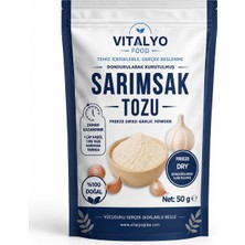 Dondurularak Kurutulmuş Freeze Dried Sarımsak Tozu