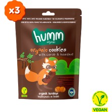 Humm Organic Organik Vegan Keçiboynuzlu ve Fındıklı Kurabiye - 3 Adet