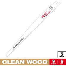 Milwaukee Sawzall  Tilki Kuyruğu Bıçağı 48-00-5016 5'li paket