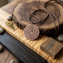 Zib Grips Velvet Copper Muladhara Kök Çakra Saf Bakır El Yapımı Boho Kolye Spiritüel Hediye Unisex