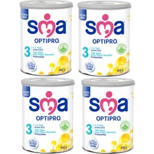 Sma 3 Optipro Probiyotik 1-3 Yaş Devam Sütü 400 gr 4 Adet