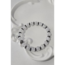 c-bhadu naturel 8 mm Zirkon Taşı, Hematit, Necef Doğaltaş Bileklik