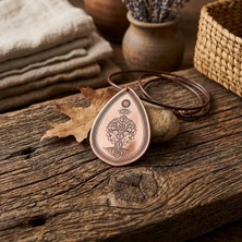 Zib Grips Velvet Copper 7 Çakra Hayat Ağacı Saf Bakır El Yapımı Boho Kolye Spiritüel Hediye Unisex