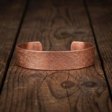 Zib Grips Velvet Copper Organik Doku Saf Bakır El Yapımı Boho Bilezik Spiritüel Hediye Unisex