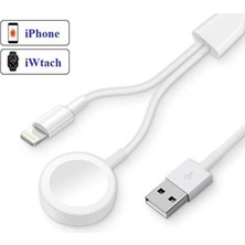 Marsilyan Ally 2in1 Apple Watch Şarj- Iphone USB Şarj Kablosu