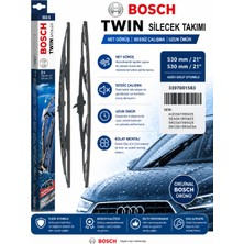 Bosch Orijinal 3397001583 3A1955425 Twin Silecek Takımı 530/530 mm Audi Golf Uyumlu