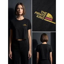 Pod Korsan Kral Tarzında Crop Top T-Shirt