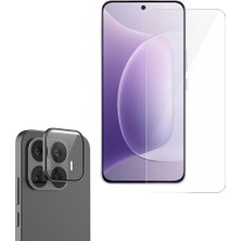 Apsuwa Xiaomi 17T Nano Cam Ekran Koruyucu Temperli Cam + Kamera Lens Koruyucu Şeffaf Tam Kaplama