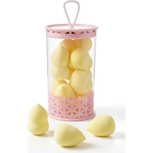 Makri Home Mini Boy 8'li Sarı Makyaj Süngeri Seti- 2 cm x 3 cm Makyaj Uygulama Süngeri
