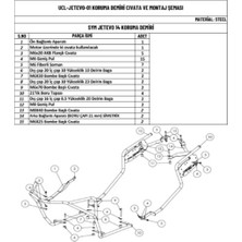 Sym Jet 14 Evo Yan Çanta Bağlantılı Etraf Koruma Demiri