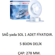 Arka Fren Diski Mercedes C Coupe C204 Sedan W204 T-Model S204 S 0986479409 Bosch 1 Adettir.