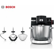 Bosch MUMS6ZS00 Serie 6 Mutfak Şefi 1600 W 5.5 L Paslanmaz Çelik Hazneli Entegre Tartılı Zamanlayıcılı Siyah Inox