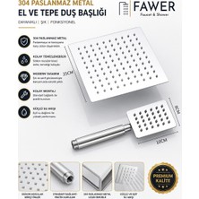 Fawer Tepe Duş Başlığı Seti Karepaslanmaz Çelik