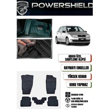 POWERSHIELD Skoda Fabia 1999-2007 Uyumlu Araca Özel Premium 5D Havuzlu Oto Paspas Takımı