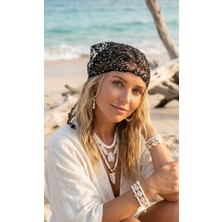 Venüs Design Pullu Tül Bandana