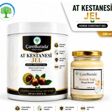 Çare Burada Çareburada At Kestanesi Jel 500 Ml. & Çareburada Kuyruk Yağlı Masaj Kremi 100 Ml. | Ferahlatıcı Jel, Besleyici Masaj Kremi