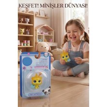 Farbu Oyuncak 3 Parça Minişler Pet Shop Işıklı Toplu Kutulu Tekli Oyuncak Figürü - Bal Şapkalı Sarı Kedi