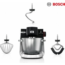 Bosch MUMS6ZS00 Serie 6 Mutfak Şefi 1600 W Paslanmaz Çelik Hazneli Akıllı Sensör Teknolojili Profesyonel Hamur Yoğurma Makinesi