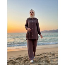 Nuss Pantolonlu Takım Kahve 1068