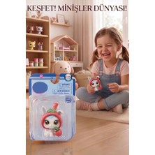Farbu Oyuncak 3 Parça Minişler Pet Shop Işıklı Toplu Kutulu Tekli Oyuncak Figürü - Çilek Şapkalı Tavşan