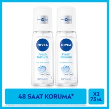 Nivea Kadın Pump Sprey Deodorant 75ml, 48 Saat Ter Koruması, Uzun Süren Ferahlık, Okyanus Özleri, X2 Adet